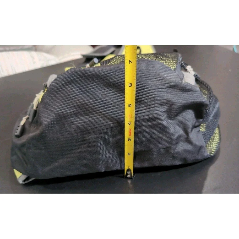 LL BEAN SLING BAG BACKPACK YELLOW/BLACK NYLON OVER THE SHOULDER BACK TO SCHOOL